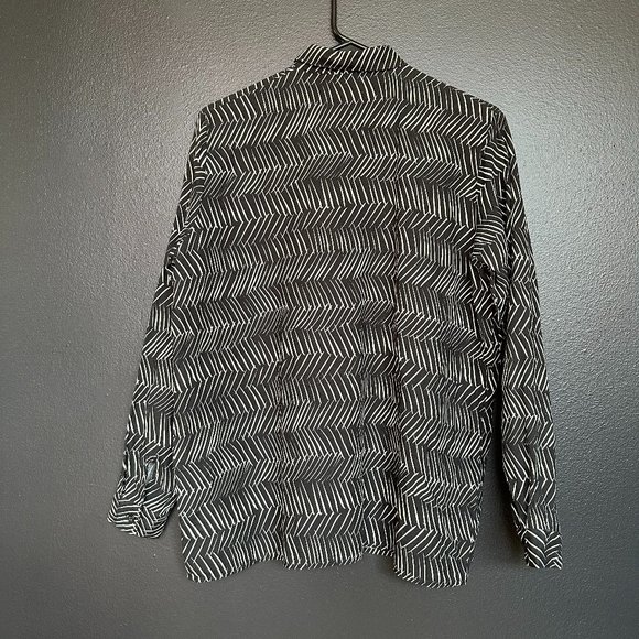 Samuji Printed Button Down – abstract block print – 36/S - Picture 2 of 4